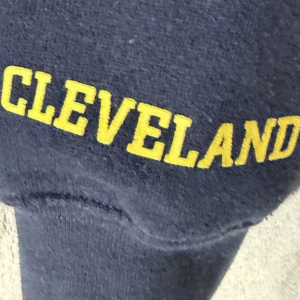 Hard Rock Cafe Cleveland Hoodie Mens Small Zip Logo Graphic Sweatshirt Blue - Picture 3 of 5